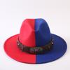 Popular European and American Classic Double-color Wide-brimmed Top Hat Men's and Women's Fashion OL Style Cowboy Hat Jazz Hat