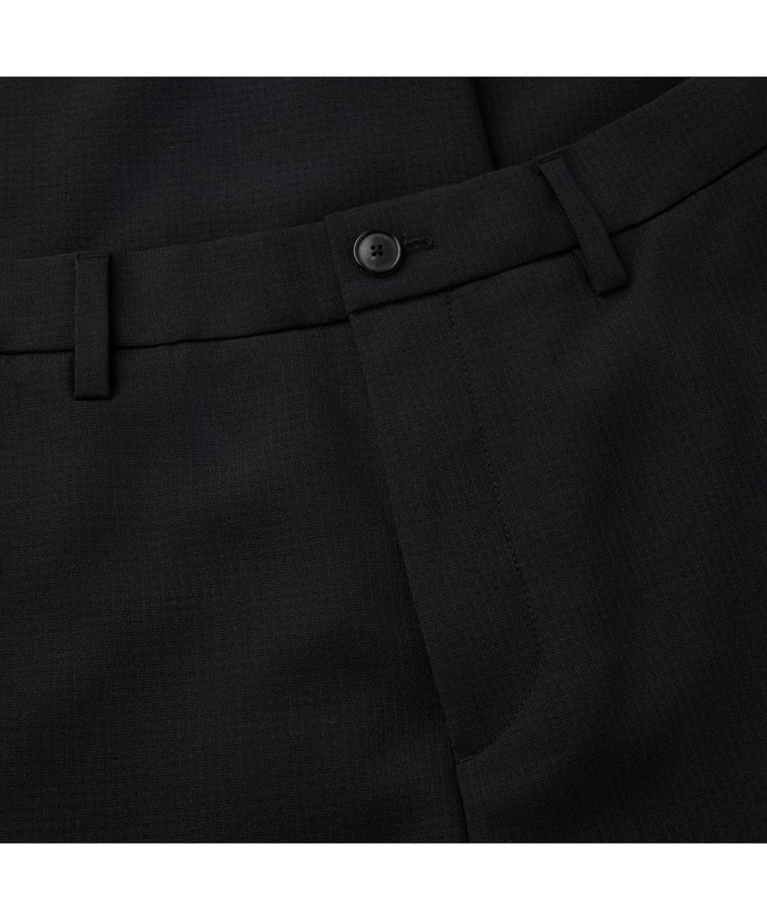 Keoseuuteommellou Black Loose Fit Textured Pants Cwpam26321Bkx