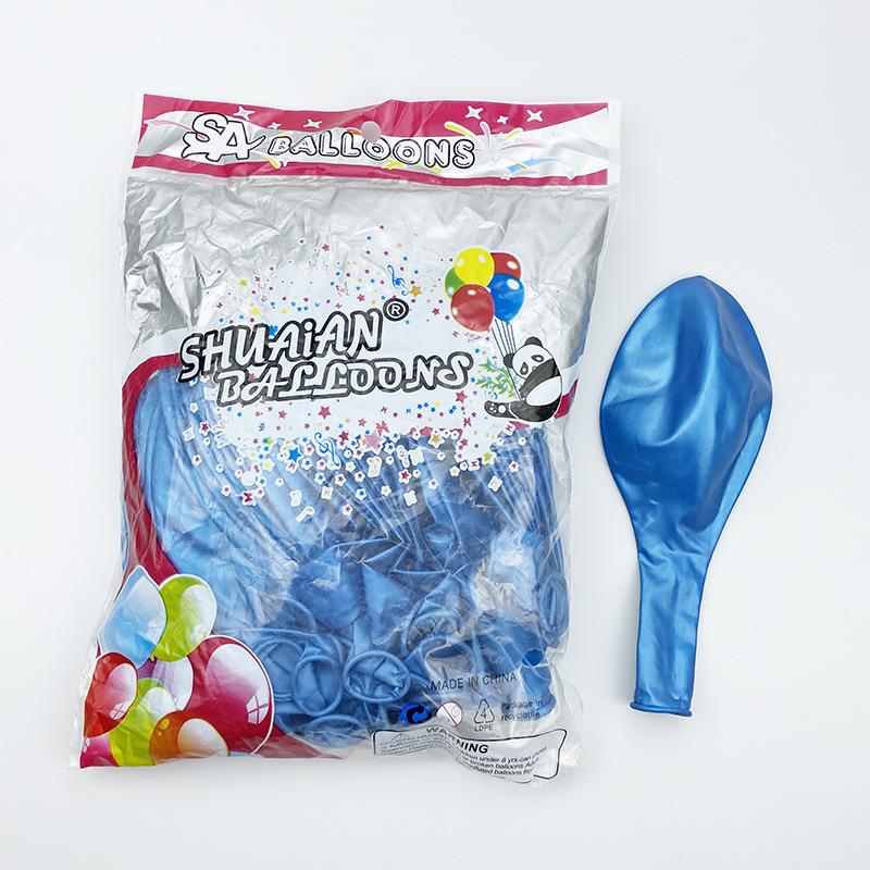 18 Inch Metal Latex Balloon Thickened Pearlescent Metal Ball Wedding Party Decoration Birthday Arrangement Balloon