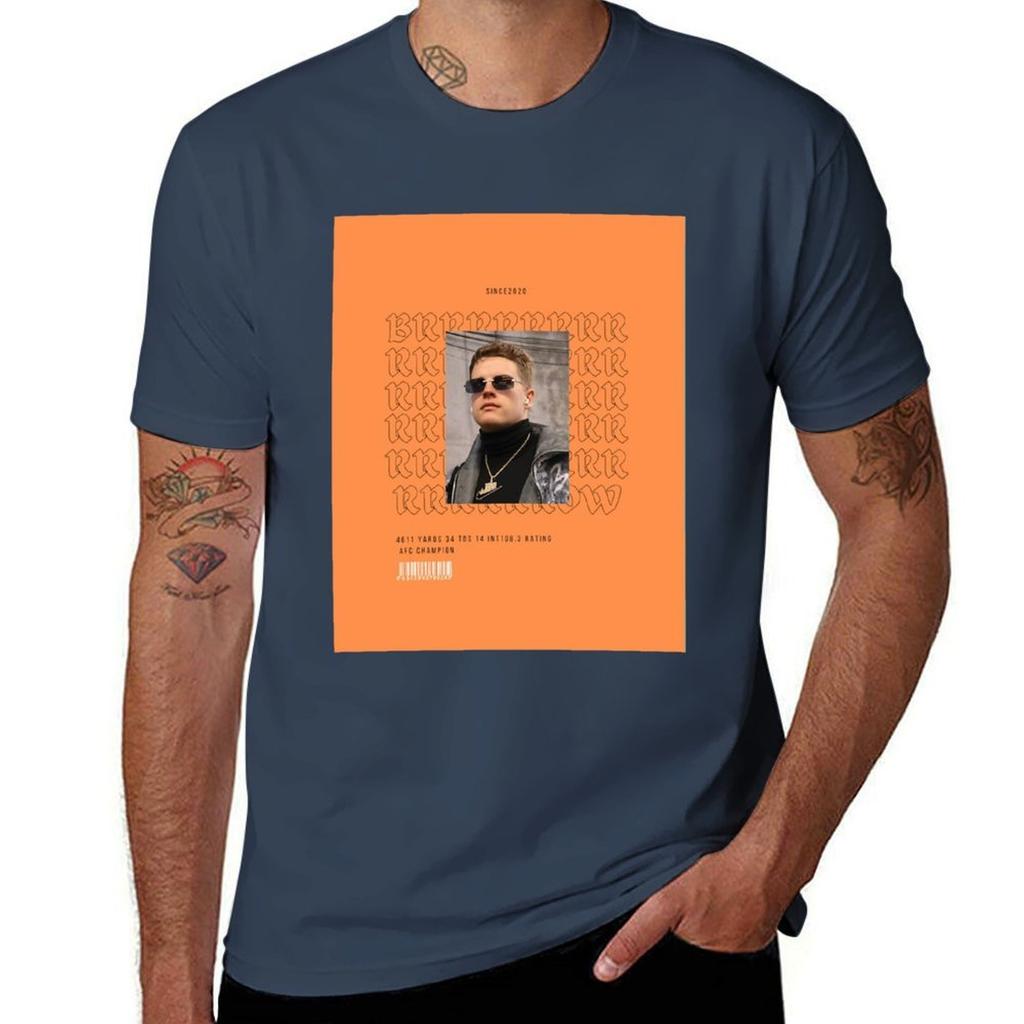 Joe quotBrrquot Burrow Graphic T Shirt TShirt Big and Tall Solid Color TShirt