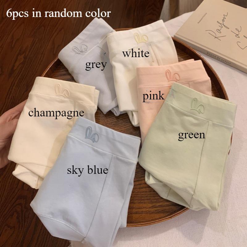 

6 шт./лот трусики женские удобные базовые нижнее белье со средней талией для женщин 5A нижнее белье для девочек бесследные трусы из чистого хлопка нижнее белье XL