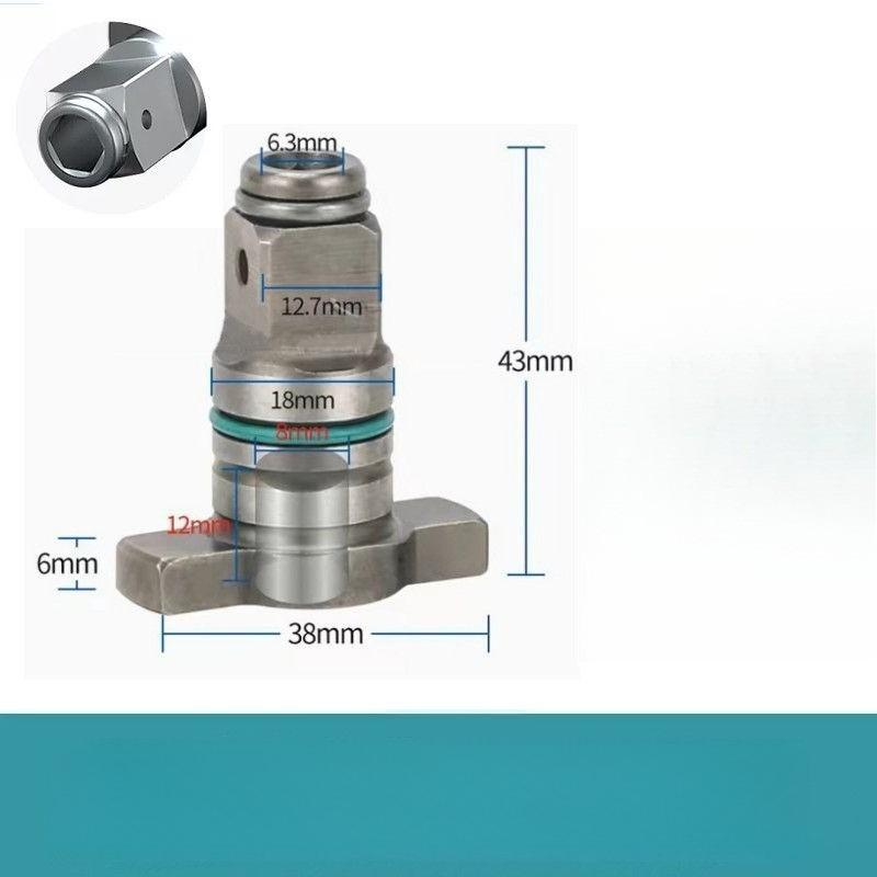 Electric Wrench Hollow Square Shaft Dual‑Use Output Shaft Driver Shaft Compatible with 02/298/488