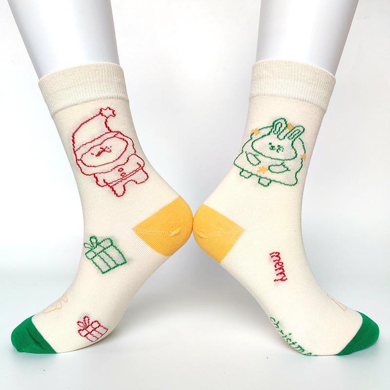 Women Socks Casual Winter Christmas Socks Thickened David's Deer Socks Cotton Cartoon Warm Lady Christmas Socks Gift Elk Socks