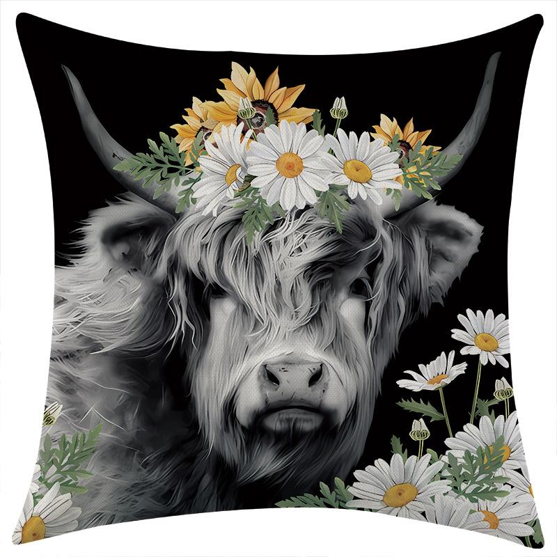 

Новый Праздничный Декоративный Стиль Льняная Наволочка с Принтом Автомобиль Диван Поясничная Подушка Подушка 45 * 45 separate pillow cover