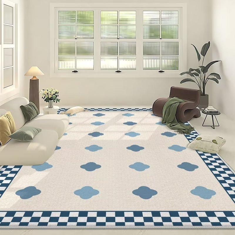 Simple Living Room Carpet Coffee Table Modern Large Area Household Use Anti Slip Room Bedroom Bedside Mat