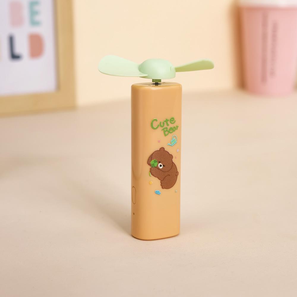Dragonfly Crayon Shin-chan USB Portable Mini Fan - Cute Cartoon Handheld for Students Cartoon Leaf Fan