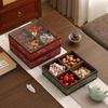Acacia Wood New Chinese Style Double Layer Snack Box