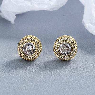 Cold Wind Temperament Stud Earrings Niche Earrings Women's Ears Plugged with Diamonds