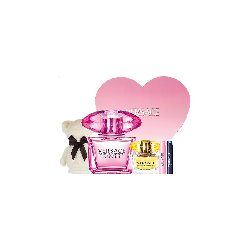 Versace Zhenzhi Pink Diamond Love Gift Box Perfume EDP Pomegranate Lotus Floral and Fruity Fragrance Five-piece 28861020-Five-piece set 3