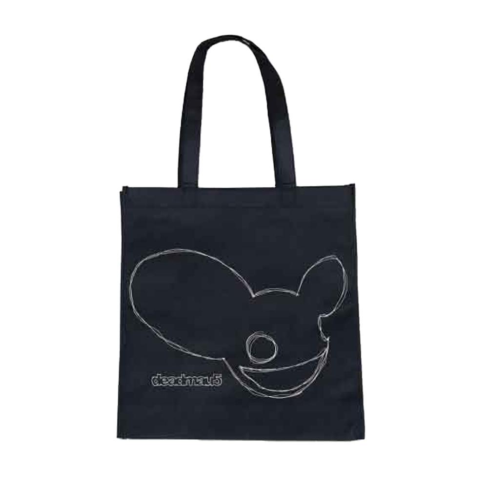 Bolso de mano con estampado ecológico a mano alzada de Deadmau5 Mau5 Trend Version One Size negro