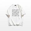 Women's Heavyweight Cotton Printed Short-Sleeve T-Shirt - 2025 Summer Collection, American Straight Shoulder, Loose Fit