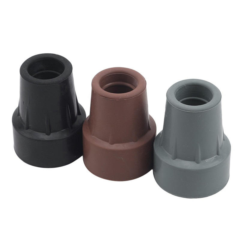 19mm Rubber Pole Cap Walking Stick Crutch Cane Bottom Pads CoverElderly Cane Anti Slip Foot Pad Trekking Pole Cane Accessories