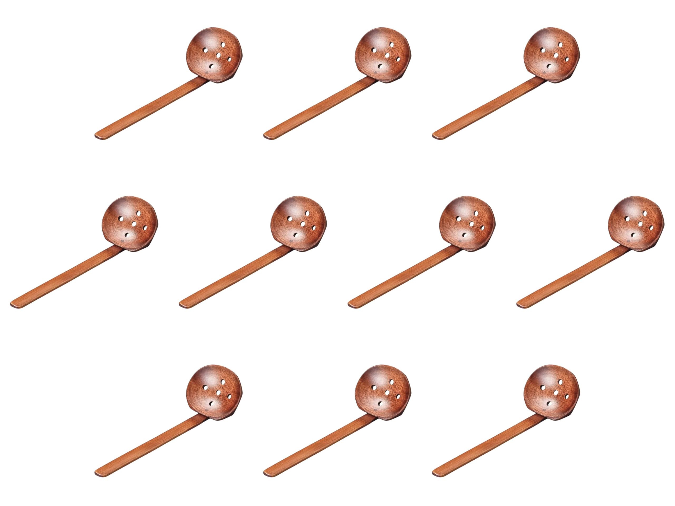 

Set of 10 Wooden Slotted Ladles x Wooden Made in Setomonohonpo [22 7.3cm] Ladles, China,