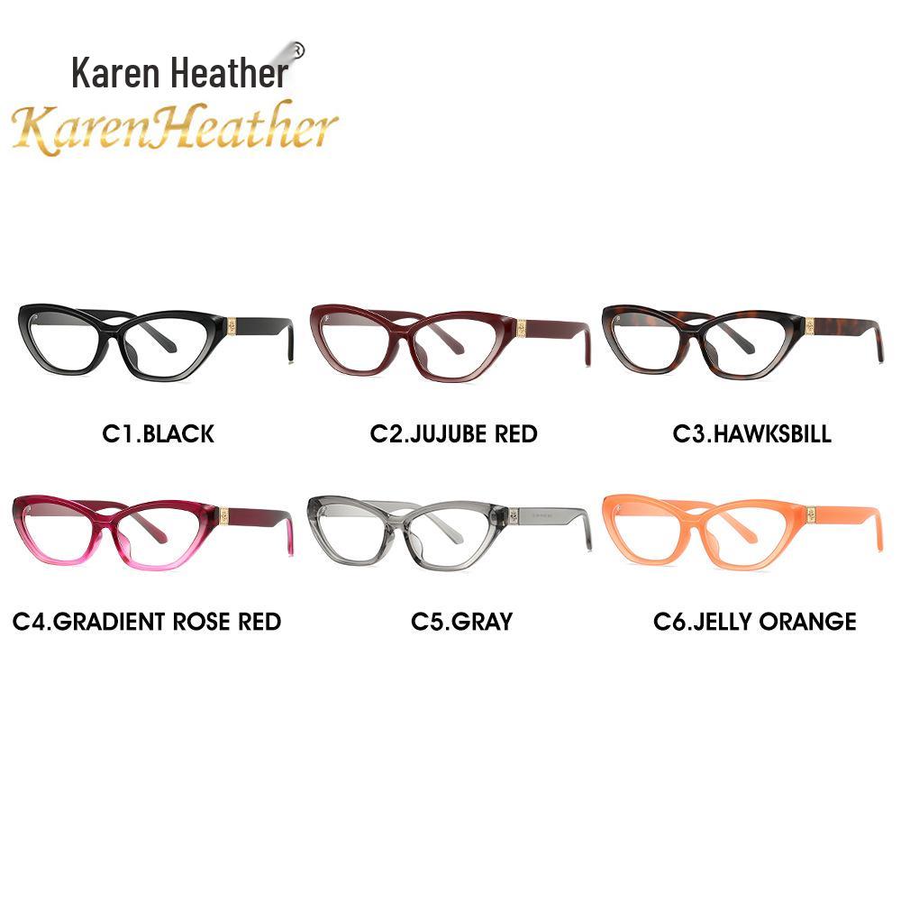 Cross-Border Cat Eye Glasses 2443: High-End Blue Light Blocking, Myopia-Compatible, Internet Celebrity Style
