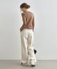 MONGDOL Winter Ver) One-Pleat Wide Slacks Ivory Mdpt025Fwivory