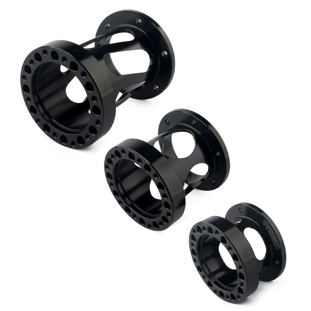 Universeller 101MM 76MM 51MM Spurverbreiterung Schwarz Autoteile Aluminium Lenkradnabenadapter off Boss Kit Lenkradabstandshalter