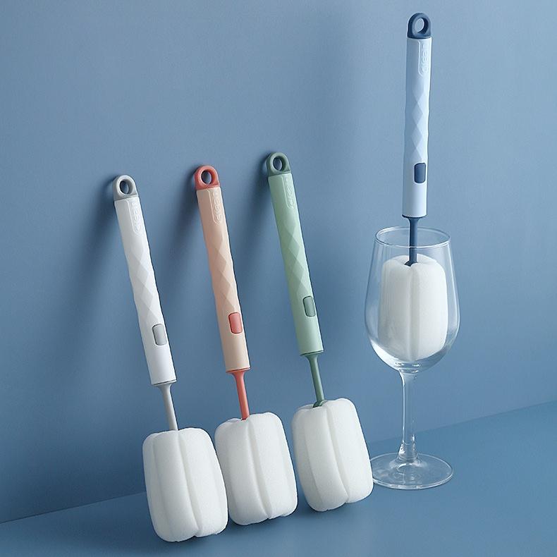 Detachable Bottle Brush 360 Degree Rotation Baby Pacifier Cup Nipple Cleaning Brushes Set Soft Handheld Baby Bottle Brushes New