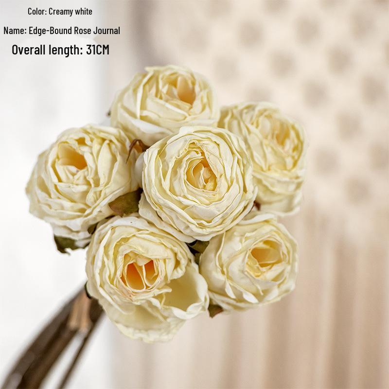 

Silk Peony Dried Flower Bouquet: Faux Floral Decoration for Living Room or Dining Table