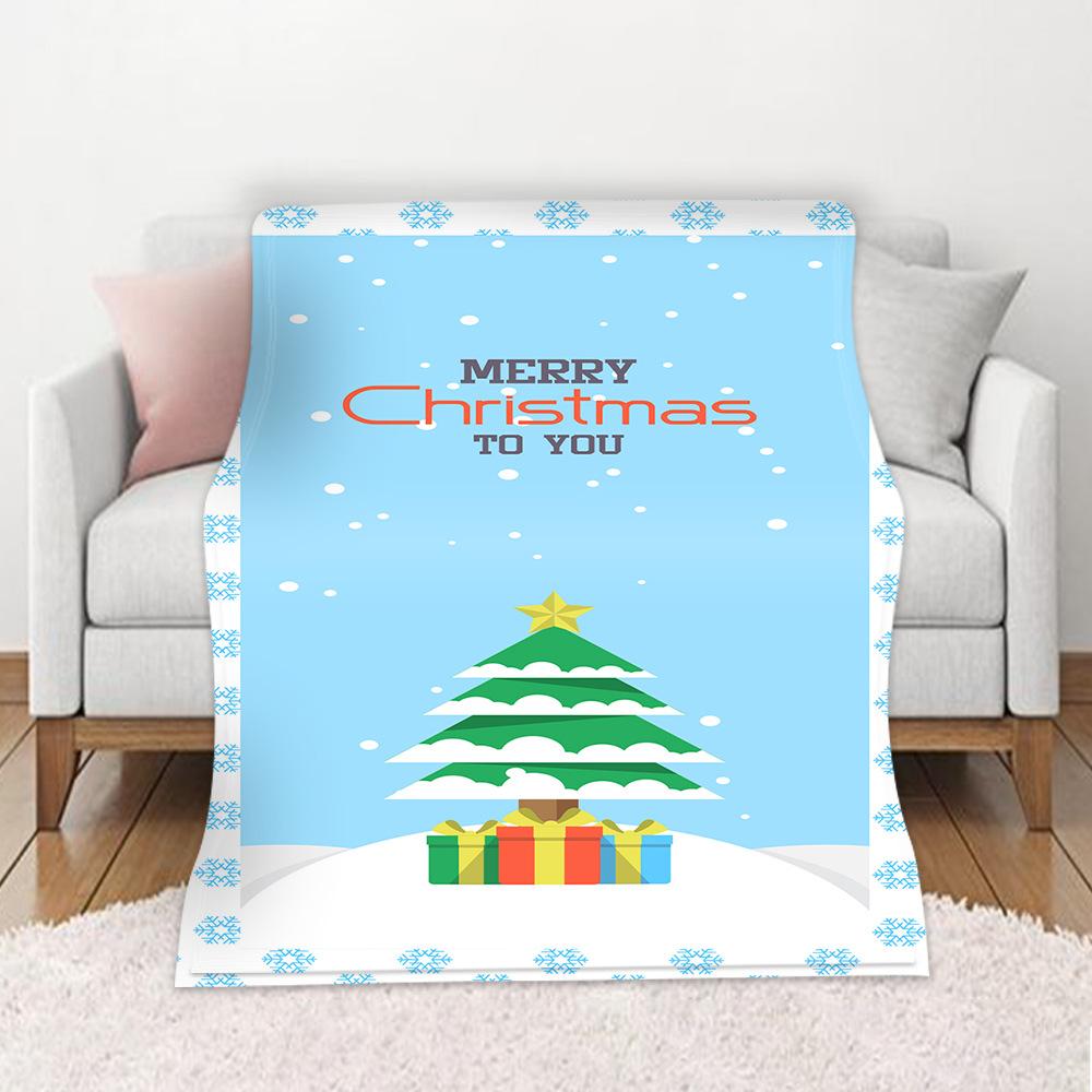 3D-Flanell-Überwurfdecke mit weihnachtlichem Thema, weich, leicht, warm, für Wohnzimmer, Schlafzimmer, Bett, Sofa, Couch, Kinder und Erwachsene, Geschenke