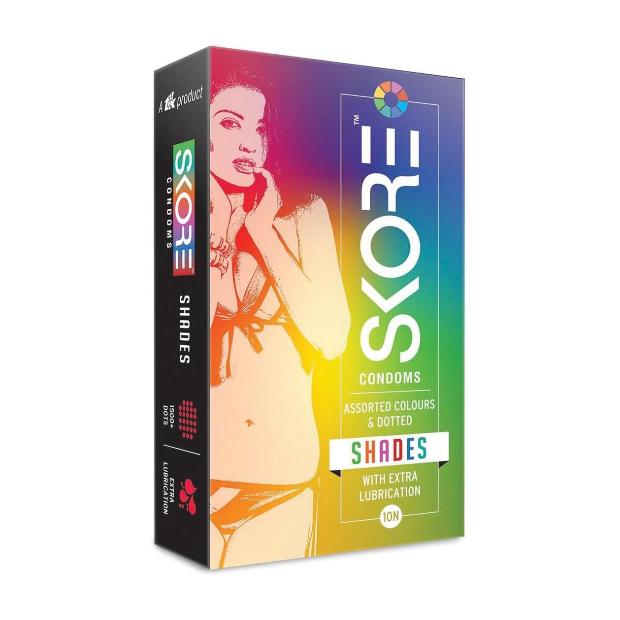 РџСЂРµР·РµСЂРІР°С‚РёРІС‹ С†РІРµС‚РЅС‹Рµ С‚РѕС‡РµС‡РЅС‹Рµ (10 С€С‚), Colored With Raised Dots Condoms,  Skore