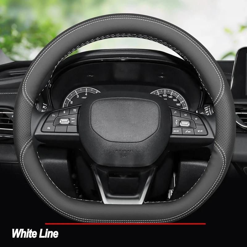 High Quality Leather Braid on Car Steering Wheel Cover for Changan Chana UNIK UNI-V CS55 Plus CS75plus CS75 Wrap Protector