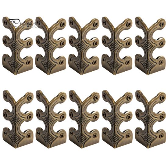 

5/10/15 шт. Защитные уголки с винтами в винтажном стиле из цельного металла для плинтусов, простая установка, защитные уголки для плинтусов 10pcs
