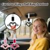 Car Handle Strap Drift Charm Rings Heart Shaped Car Handle Straps Drift Charm Automotive Interior Ornament Decoration For Auto