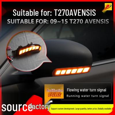 T270 Avensis (2009-2015) Rückspiegel Sequentieller Blinker & Tagfahrlicht mit Blauem Drachenschuppen-Effekt