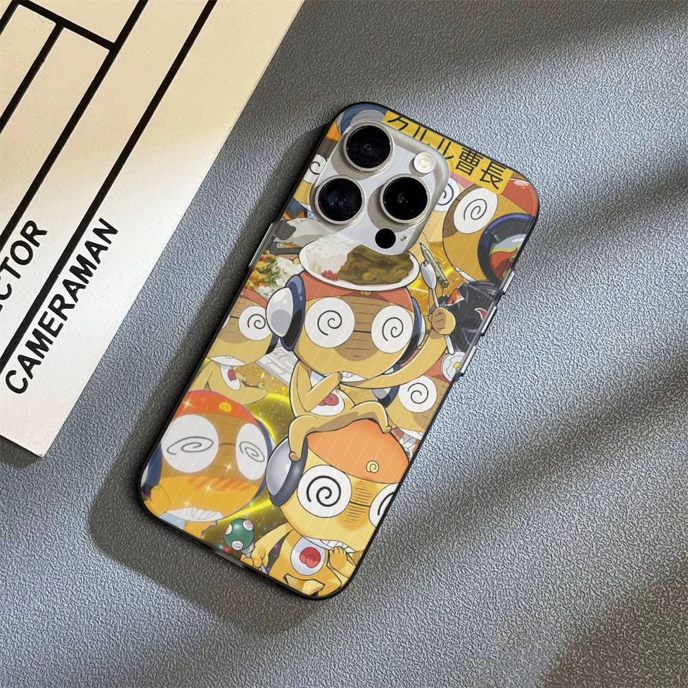 Keroro Frog Cool Gunsou Sergeant Phone Case For IPhone 17 16 15 14 Plus 11 12 13 Pro Max Shockproof Protection Soft Back Cover
