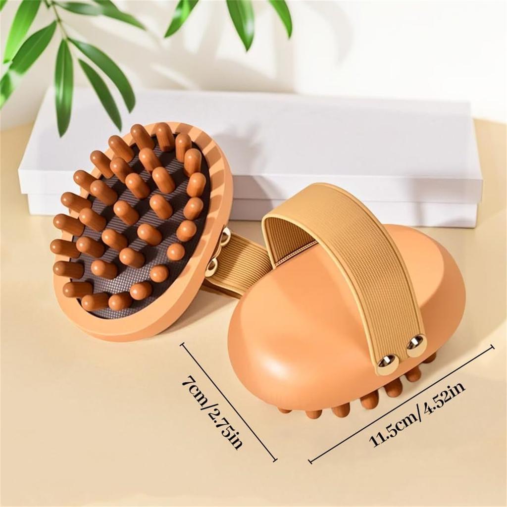 Handheld Wooden Massager Body Brush Body Scalp Point Massage Tool Gua Sha Comb For Body Shaping Muscle Pain Relief