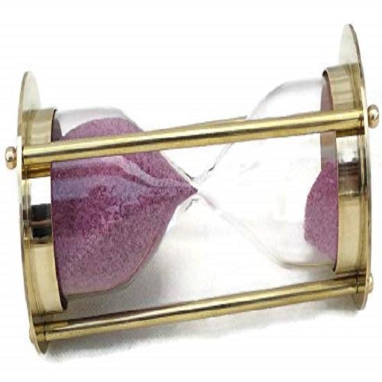 Nisipitor de 5 minute, clepsidră, nisipitor din alamă, clepsidră antică