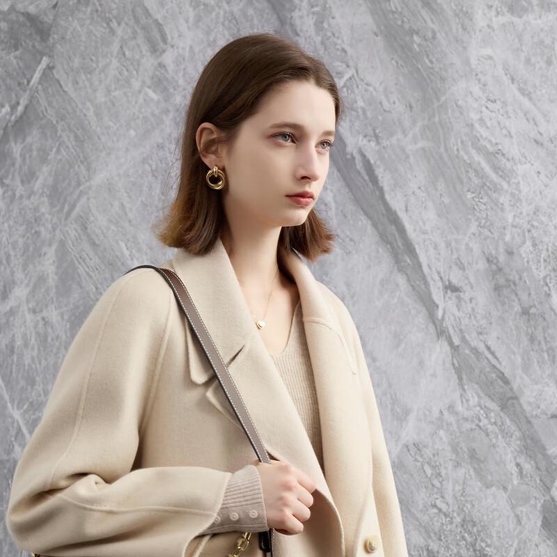 

Sancai Women s Winter Loose-Fit Double-Faced Wool Coat XL (170/92A)