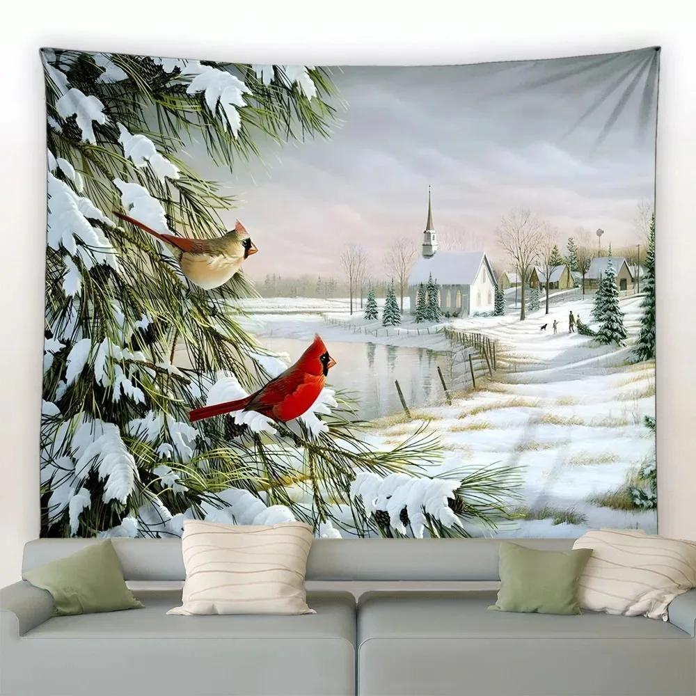 Christmas Luxury Tapestry Bedroom Living Room Home Christmas Decoration