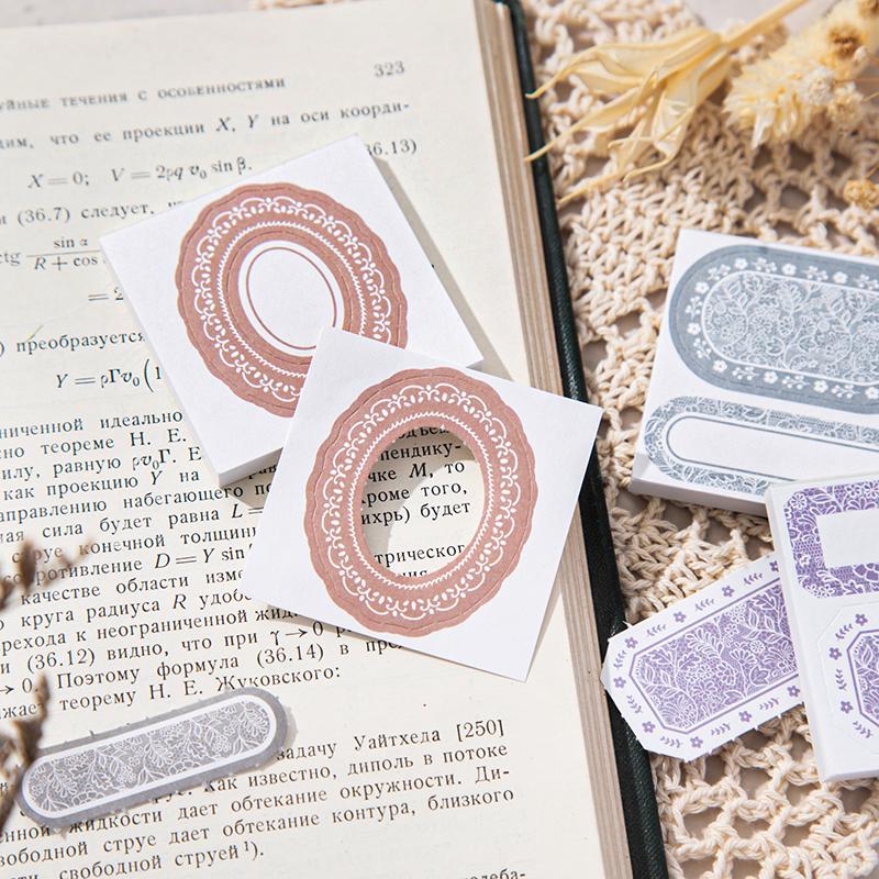 Journal GO 45pcs Vintage Frame Memo Pads School Office Supplies Scrapbooking Collage Junk Journal diy Material Papers