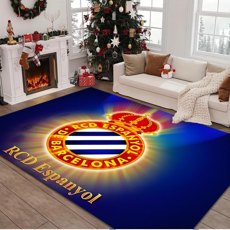 1PC rug Espanyol Stadium Carpet, Chair Rug,Area Rug for Office Bedroom living rooms bedroom, Doormat decor Christmas fan gifts