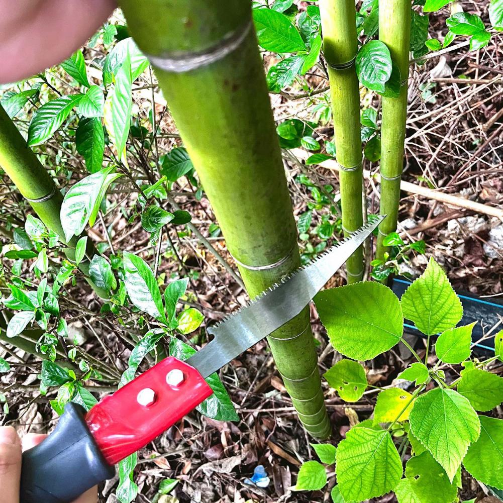 Telescopic Pole Saw for Tree Pruning – Manual Extendable Pruner with Adjustable Extension Pole, High Branch Cutter Tool