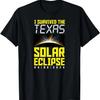 I Survived The Texas Solar Eclipse April 8 2024 Souvenir T-Shirt
