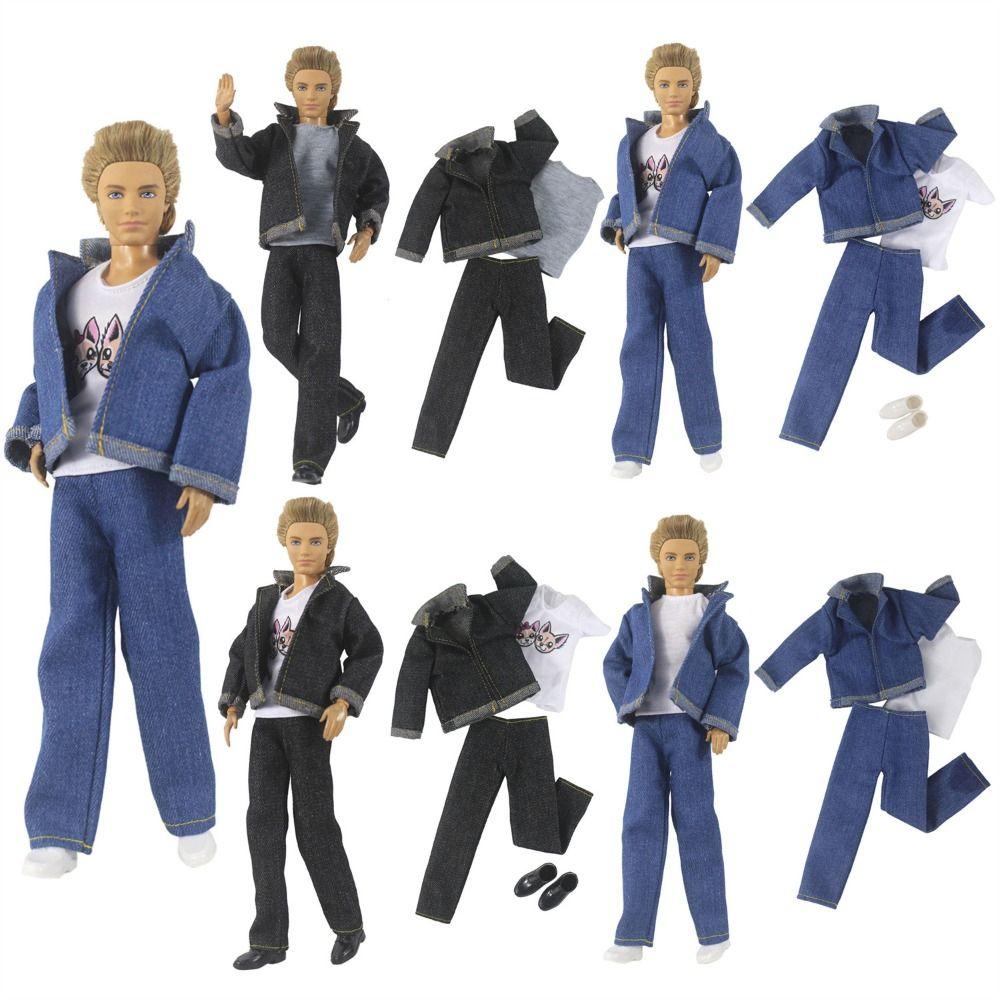 

Повсякденний одяг для ляльок Джинси Костюми Багатостильні футболки Брюки Костюм для 1/6 ляльки/30~32 см ляльки 7