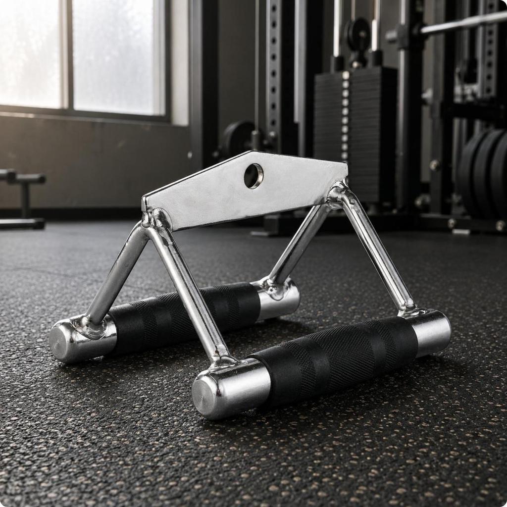 Gym Back Grips Fitness Equipment Handle V Shape Spring Steel Grip for Cable