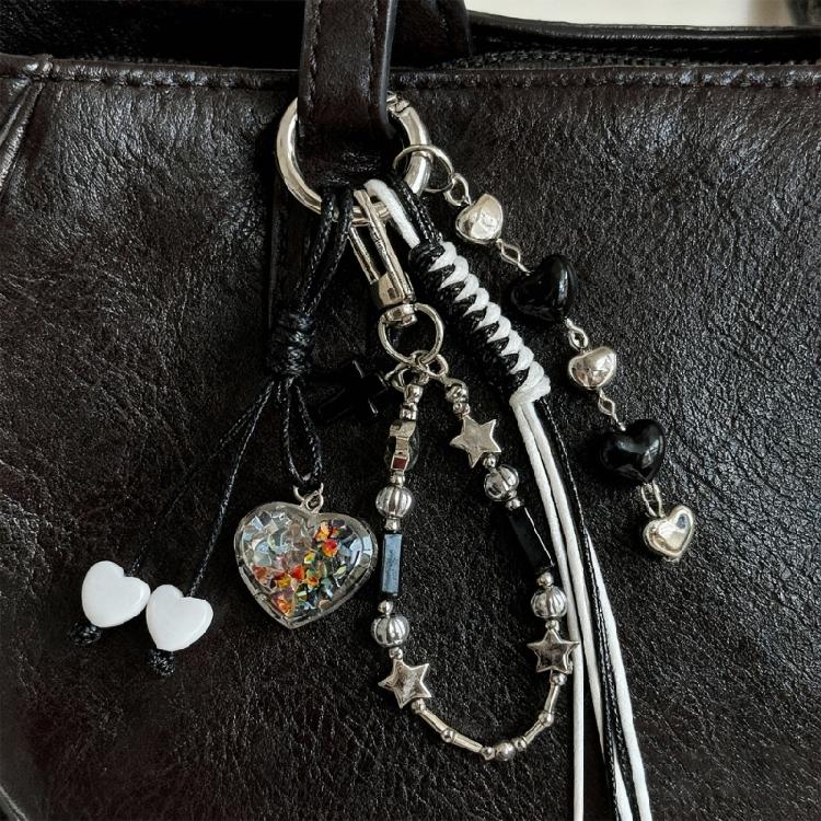 Geflochtenes Seil Schlüsselanhänger Taschenanhänger Handtasche Hängendes Ornament Taschenzubehör Rucksack Anhänger für Damen Mädchen Geschenke