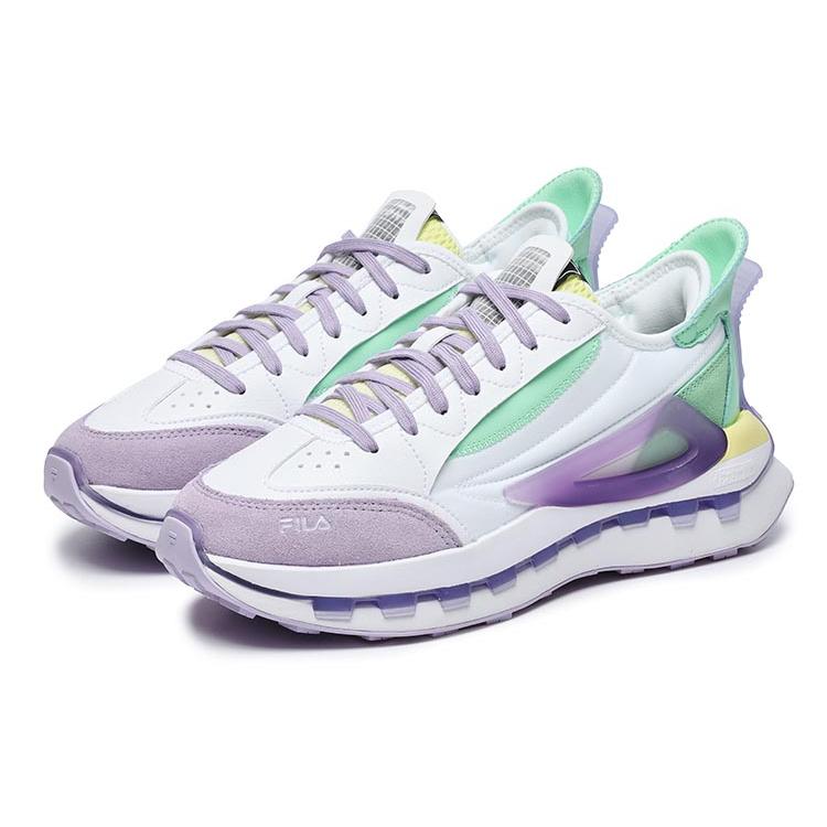 New FILA Km Shoes 'White Purple Aqua' Women's F12W233113FWP