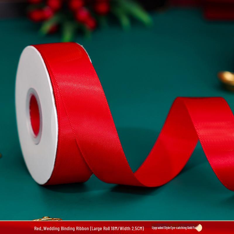 

Red Double Happiness Wedding Ribbon for Bride s Gifts and Quilt Tying