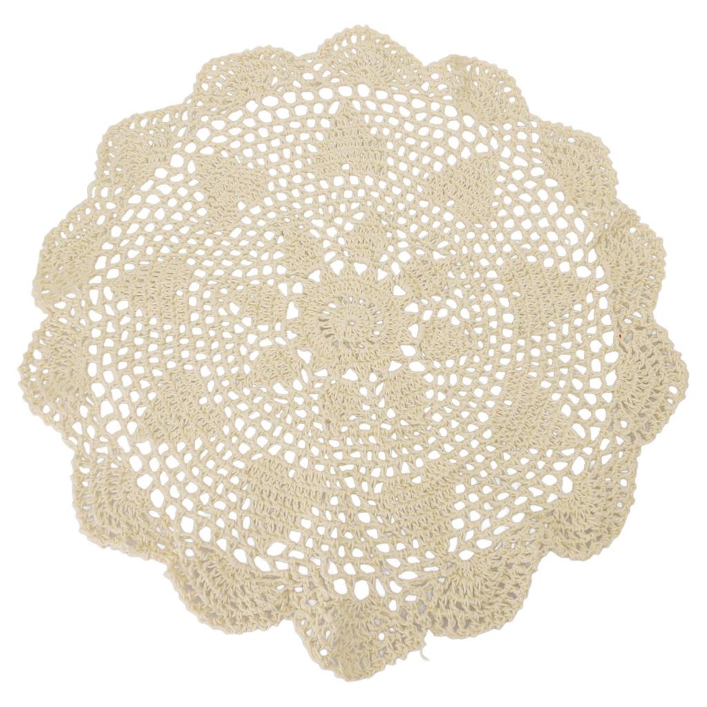 Brand New Doily Table Cloth Mat 40cm/15.74inch Flower Print