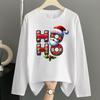 (Asian Size) Tree Watercolor Print T Shirt Christmas Holiday Graphic Tee Women Autumn Winter Casual Fashion Top Clothing Long Sleeve T-shirts