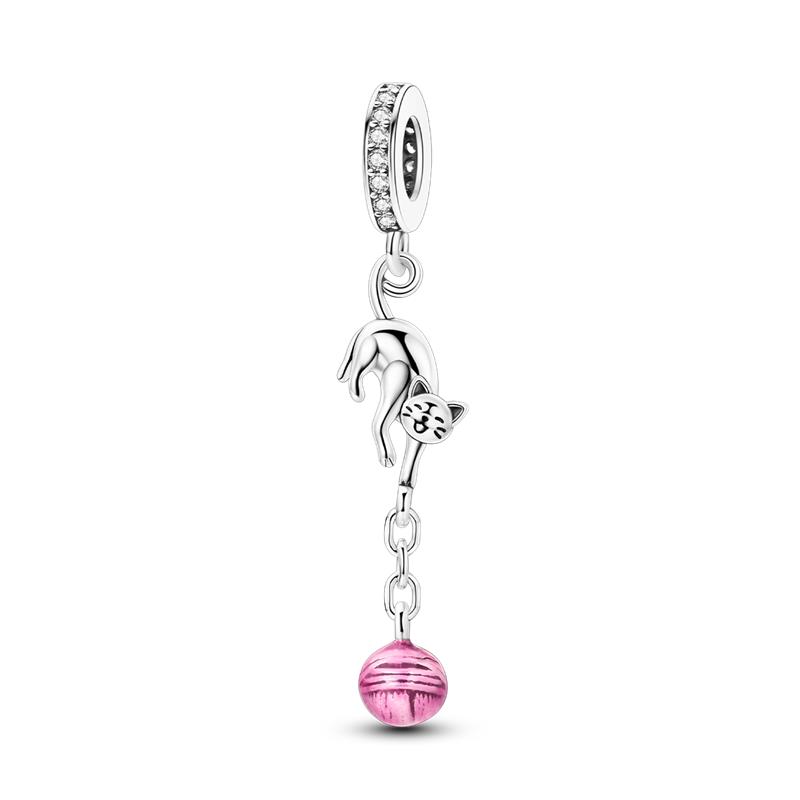 Warm Copper Butterfly Spring Bouquet Charm Beads Suitable Fit Pan Original Bracelet Diy Jewelry Gift