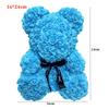 16*24cm Artificial Teddy Rose Multicolors Romantic Valentines Day Gift Girlfriend Women Anniversary Bear