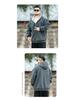 Men's Casual Hooded Zip-Up Jacket - Warm & Loose Fit for Autumn/Winter