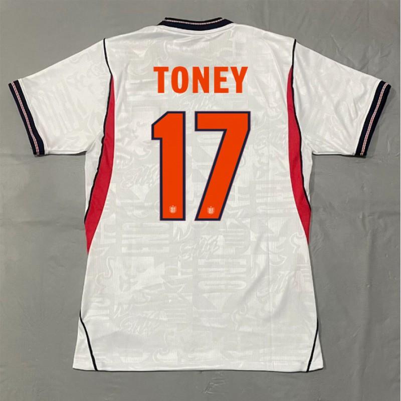 England National Team Fan Soccer Jersey Kane Away Home Striped Football Shirt Adults