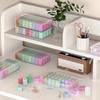 32-Grid Diamond Painting Storage Container, Transparent Square Diamond Art Storage Case,Suitable For Beads
