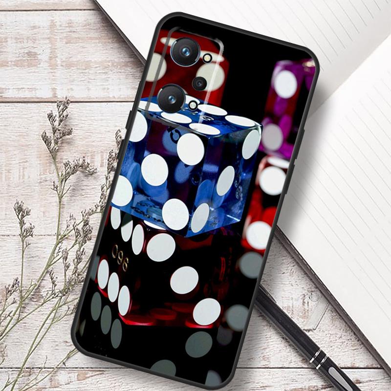 Dices Poker Casino For Realme C75 C67 C61 C55 C53 C51 C21Y C25S GT 7 5 6 Pro GT 6T 10 11 12 13 14 Pro Plus Case